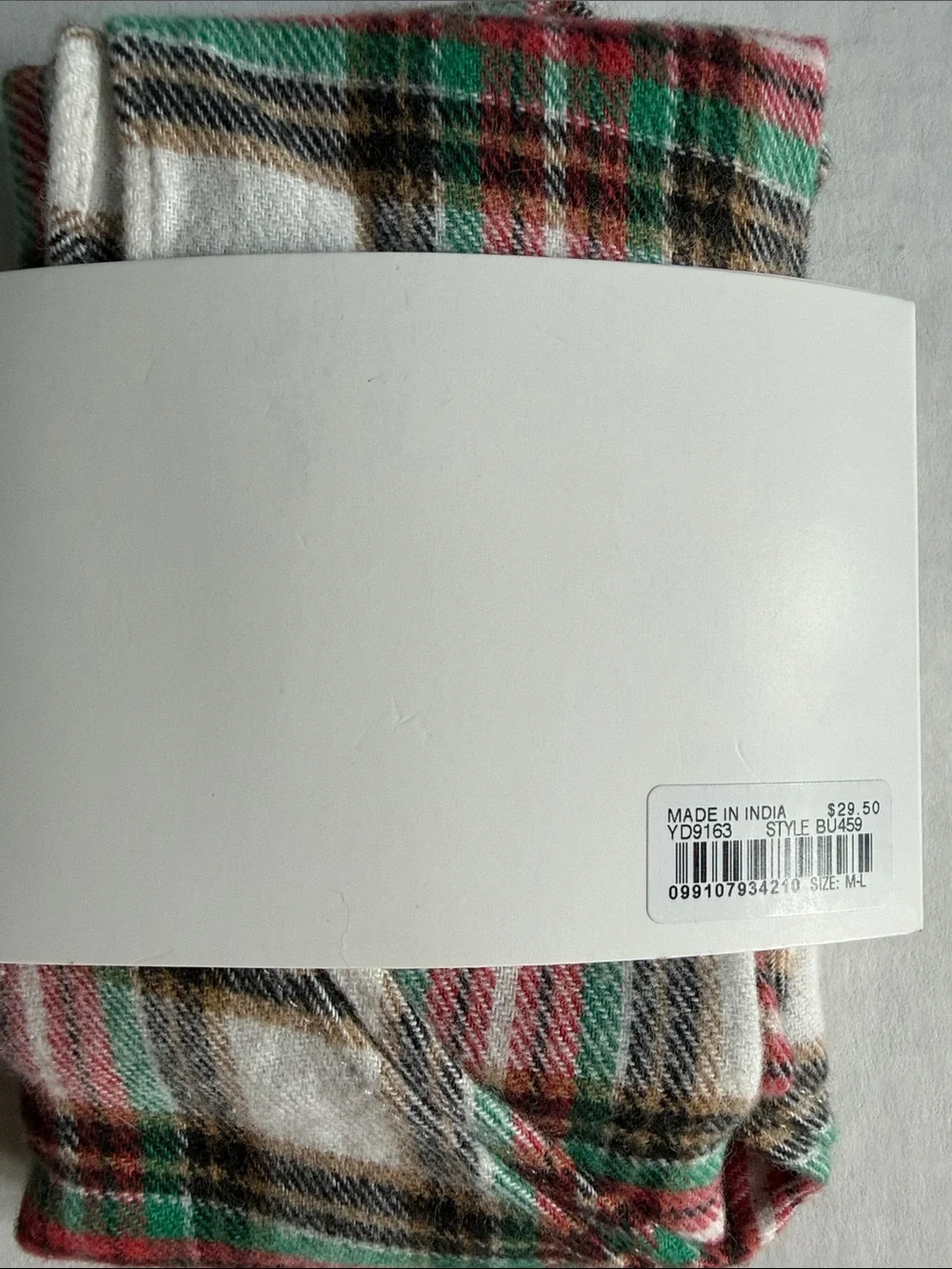 NWT J. Crew Crewmutts Plaid Dog Bandana | M/L - Picture 2 of 2